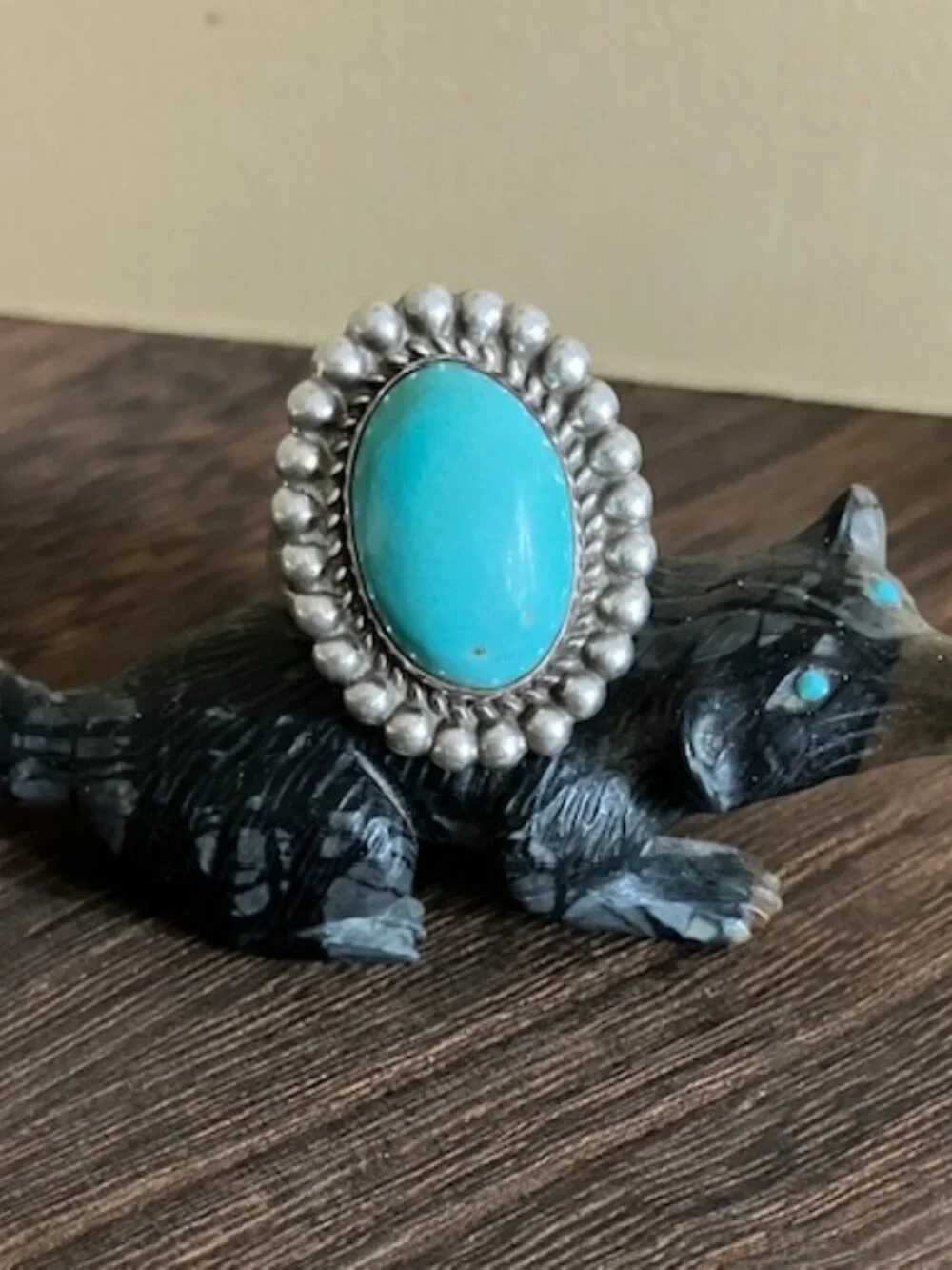 Vintage Navajo Turquoise Sterling Ring